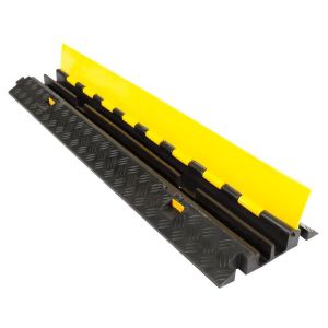 Heavy Duty Rubber Cable Ramp Protector Floor Cord Cover for Indoor Outdoor Wire Protection