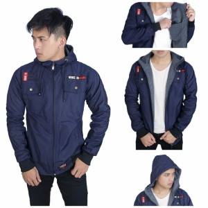 Pakaian Pria Jaket Parka Taslan Premium REBEL ID MARUN