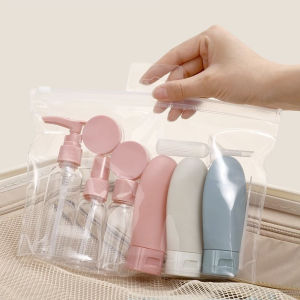 [HCM] Set 11 Chai Lọ Chiết Mỹ Phẩm Bộ Chiết Mĩ Phẩm Du Lịch Kèm Túi Zip Nhỏ Gọn Tiện Lợi -TyHome