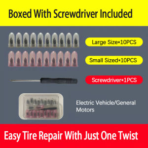 Vacuum tire puncture repair rubber nails tubeless tire repair tool kit 10 large and 10 small repair tool kits for cars and motorcycles