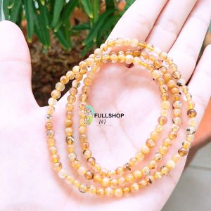 金灿灿滴金发晶钛晶 三圈招财，聚财，财运 辟邪挡煞，保平安，防小人