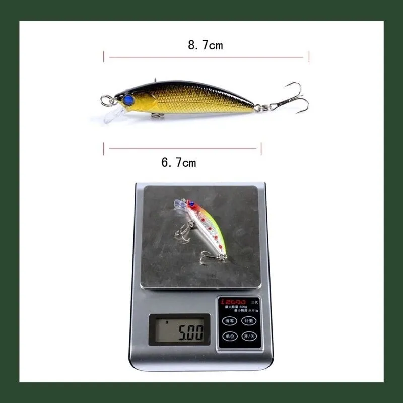 NM008】6.7cm/5g Siakap Killer Minnow Gewang Killer Peacock Bass Fishing Lure  Minnow Lure Umpan Casting Siakap