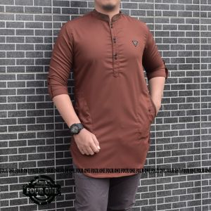 BAJU KOKO KURTA PREMIUM QUALITY KATUN TOYOBO IMPORT LENGAN 3/4 Baju Busana Muslim Pria 1