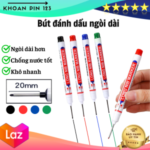 Bút lấy dấu bút lông đánh dấu ngòi dài 2cm khô nhanh kháng nước dùng làm mộc kim khí xây dựng
