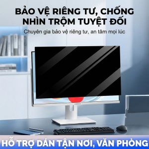 Miếng Dán Chống Nhìn Trộm Màn Hình PC Máy Tính Bàn - Bản Nhám Mờ Chống Mỏi Mắt Lắp Tháo Rời 2in1 (Tỷ lệ 16:9)
