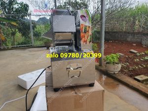 Máy thái lát củ quả để xào làm mứt