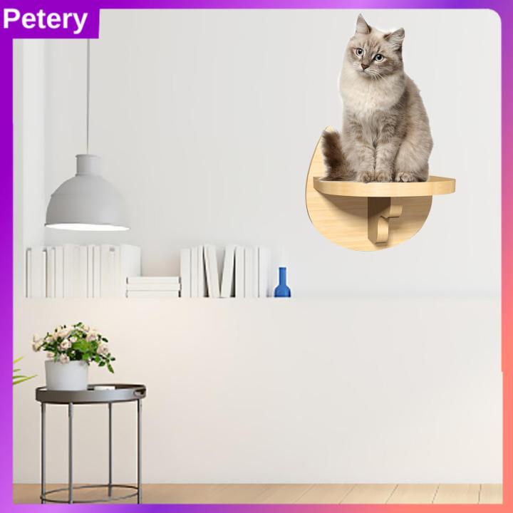 Petery Cat Climbing Shelf Wall Mounted, Cat Climbing Step, Wooden Cat