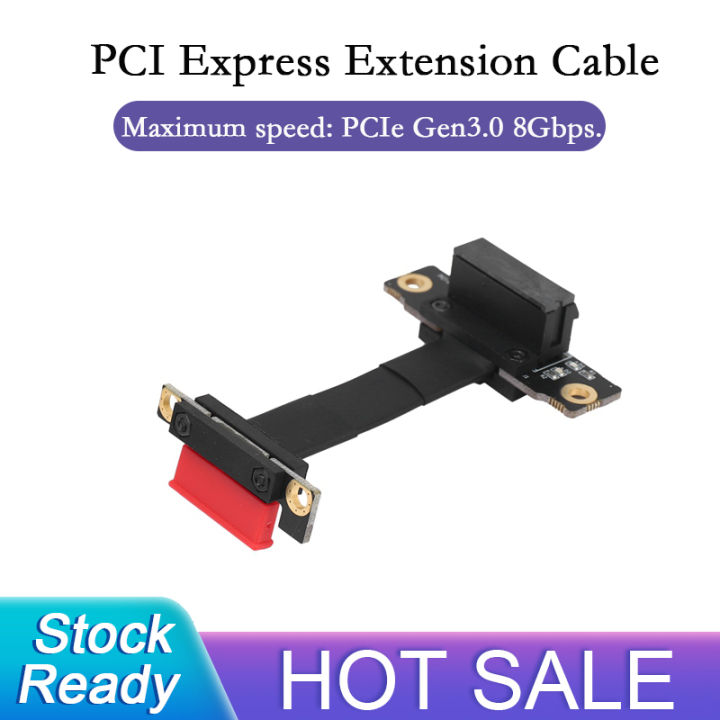 PCIE X1สายเคเบิล90องศามุมขวา PCIe 3.0 X1 To X1สายพ่วง8Gbps PCI Express ...