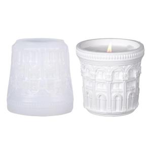 Silicone Mould for Candle Making and Resin Art Baroque Door Storage Cup Crafting Nordic Designs Home Decoration