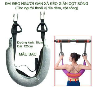 Đai lưng gắn xà ngang kéo giãn cột sống dùng cho người đau lưng thoát vị đĩa đệm thoái hóa cột sống