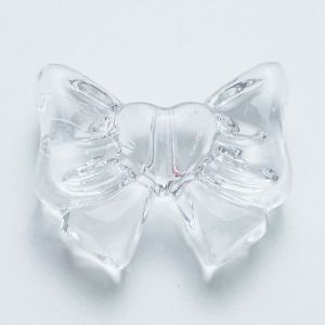 โบว์หัวใจ  สีใส เยลลี่ 12x15mm หลากสี อุปกรณ์เสริมงานฝีมือ สำหรับงาน DIY ใช้ทำที่ห้อยโทรศัพท์