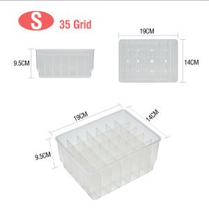 Fishing Bait Storage Box Transparent Grid Fishing Lure Box Multi functional Transparent Plastic Fishing Accessories Box.