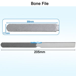 1Pcs Stainless Steel Bone File Veterinary Flat Bone Joint Bone File Joint Operation Orthopedic Instrument