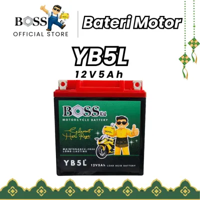 BOSSKU BATERI YB5L RAYA EDITION LC135 V1 EGO V1 LAGENDA 110 EX5-STARTER WAVE 100-STARTER ECO SPORT