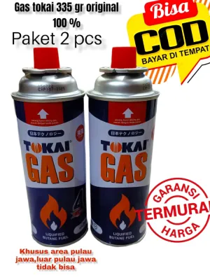 PROMO!!! 2 PCS GAS PORTABLE TOKAI BARU HARGA MURAH DAN 100 %TERJAMIN FREE ONGKIR BUKAN GAS REFILL