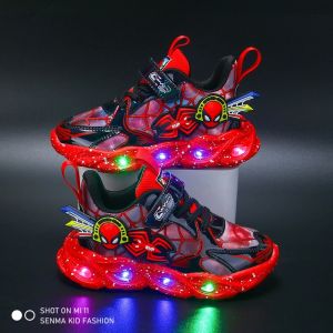 SENMA Korean Shoes For Kids Boys Rubber Shoes With Lights Sneakers Baby Shoes 1 To 5 Years Old