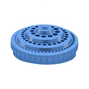 Holder Multiple Layer Plastic Organizer Rotating Bur Holder For Workshop Tool Secure Antislip Base