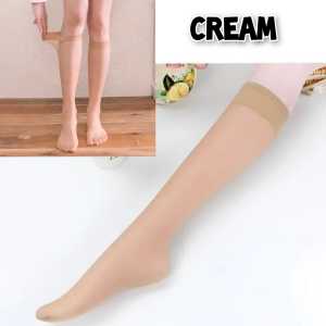 IVLOVE - Stocking Cewek SPG Kaos Kaki Wanita Nylon Stocking Transparan Tinggi Selutut