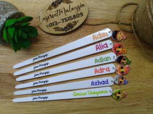 Penunjuk Al Quran Custom Nama/Penunjuk Mengaji/Penunjuk Iqra/Penanda Buku by Lasercutmalaysia