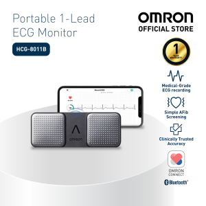 OMRON Portable 1-Lead ECG Heart Rate Monitor HCG-8011B