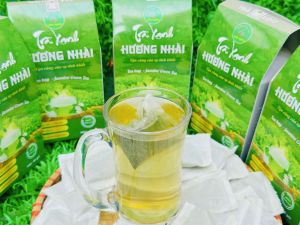 160 gói trà xanh hoa nhài túi lọc 4 hộp trà xanh hương nhài Bảo Khang giảm tress căng thẳng giảm cholesterol mỡ máu