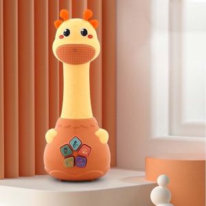 [FREESHIP] [NEW ARRIVAL] ĐỒ CHƠI MICRO HÁT KARAOKE CÓ PHÁT NHẠC GHI ÂM HÌNH HƯƠU CAO CỔ NGỘ NGHĨNH CÓ ĐÈN DÀNH TẶNG CHO BÉ YÊU