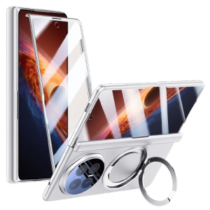 【🔥SG🔥】RICHMENTMALL Magnetic charging Full Body Case For Honor Magic V6 Clear Anti-Spy Screen Protector Witn Magnetic Ring Holder