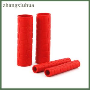 zhangxiuhua 2Pairs Universal Handle Grip Cover Protector Anti-skid Rubber Bar Motorcycle Handlebar Grip Silicone Sleeve Clutches Lever Cover