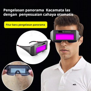 Kacamata Las Otomatis dengan Pelindung Silau dan Teknologi Solar Kacamata Las untuk Pekerja Las Kacamata Las dengan Kaca Gelap Otomatis
