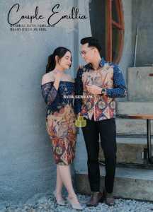 Motif Emilia | Couple Batik Gemilang Full Furing dan Tricot Premium Batik Solo | Dress Batik | Tunik Batik | Dress Kondangan | Batik Couple Premium | Batik Couple 2025 | Couple Batik Premium