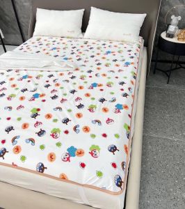 ผ้ารองกันเปื้อนอันปังแมน กันน้ำ #พร้อมส่ง #ผ้ารองกันเปื้อน #ผ้ารองที่นอน #อันปังแมน