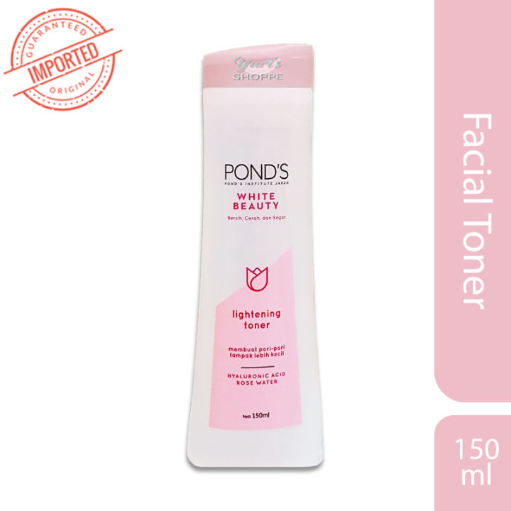 IMPORTED Ponds White Beauty Lightening Toner Hyaluronic Acid Rose Water