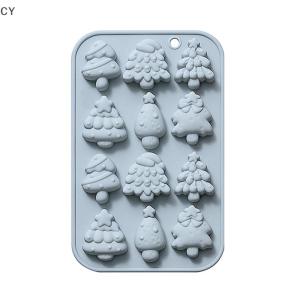 GY🌠🌠🌠 Christmas Silicone Baking Mold Christmas Tree Holiday Silicone Mold Soap Candy Mold For Chocolate Jello Baking Mold