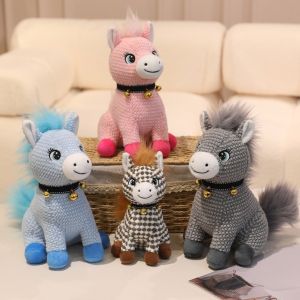 OKDEALS01 Mascot Dolls 2026 Horse Plush Doll Cute Bell Horse Plush Toys Stuffed Horse Toy Kawaii Zodiac Pony Figurine Year of Horse