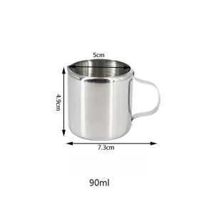 Food Grade Stainless Steel Frothing Pitcher Pull Flower Cup Cappuccino Coffee Milk frother Mugs