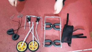 4 wheel dog wheelchair pet wheelchair 残疾大小狗轮椅狗四肢助力宠物推车猫狗通用康复辅助锻炼前腿支架