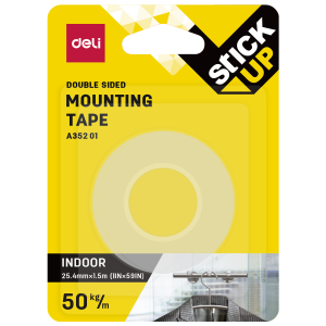 Deli Double Tape memiliki dua sisi yang transparan mudah dikupas kuat merekat EA35011 EA35113 EA35201