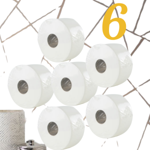 JUMBO TOILET ROLL TISSUE PAPER 3PLY  | TOILET TISSUE | BATHROOM TISSUE | SHOPPING MALL TOILET ROLL (MP24)