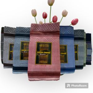 Sarung Tenun Dewasa Gajah Unggul Motif Doby Sabuk Songket Varian Warna