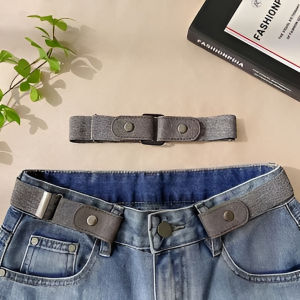 Elastic Waistband Adjustable Pants Belt Stretchable Comfort Fit for Trousers