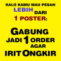 Poster Prima REPRODUKSI LUKISAN : THE LAST SUPPER - PERJAMUAN TERAKHIR karya PHILIPPE DE CHAMPAIGNE #PT004 - ukuran 70 x 100 cm. 