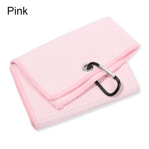 CHARDRUSHRU Cotton High Water Absorption Microfiber Cleaning Towels With Carabiner Hook Cleans Clubs Golf Towel