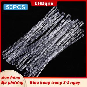 [COD] EHBqna 3PF Ship within 24 hours 50pcs thẻ du lịch túi nhựa vòng trong suốt hành lý ID nhãn dây đeo chủ dây buộc du lịch xách tay phụ kiện
