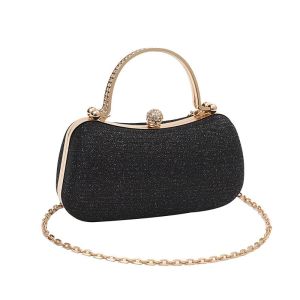 DFGFIN 1Pcs Clutch Bag Evening Bag Shoulder Dinner Bag Women Handbags Fashion Rhinestones Chain Purse for Wedding Party