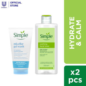 [Value Packl] Simple Kind to Skin Hydration Set - Facial Cleanser & Soothing Toner