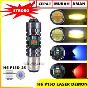lampu led depan H6 matic bebek super terang laser DE model AES universal original honda yamaha suzuki matic bebek vario mio beat supra jupiter fu dll kufa varian promo discount