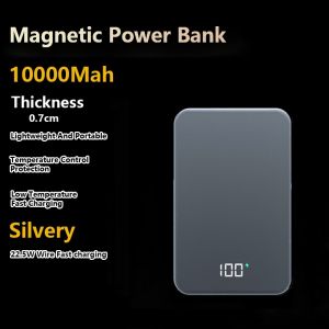 20000mAh Magnetic Built-in line With Foldable Stand Fast Wireless Charger 15W