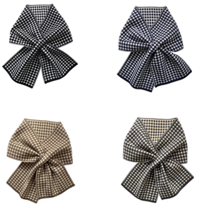 Ấm dệt kim Checker khăn cho mùa đông trang trí khăn ống quàng cổ Crochet Khăn choàng dành cho người lớn thanh thiếu niên ấm khăn choàng cổ cho trong nhà ngoài trời