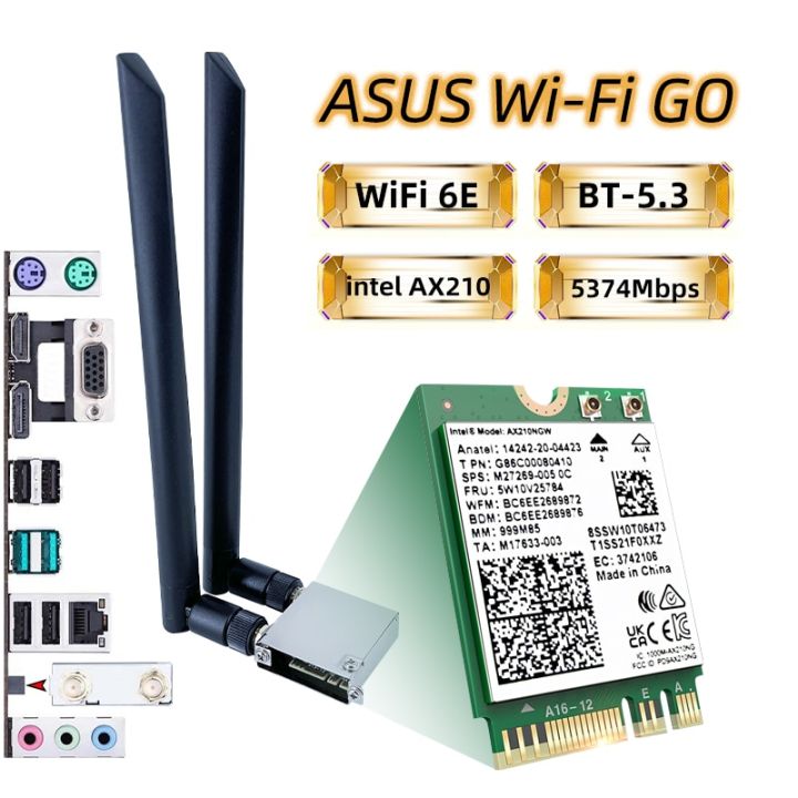 Intel AX210 Wifi Card Ax210ngw Wfi6e Wireless Network Card Bluetooth 5.