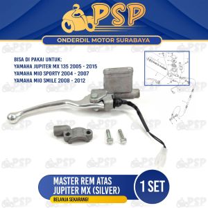 Master Rem Atas Jupiter MX + Handel Silver Assy - Rumah Tabung Minyak Rim Depan Mio Sporty Mio Smile